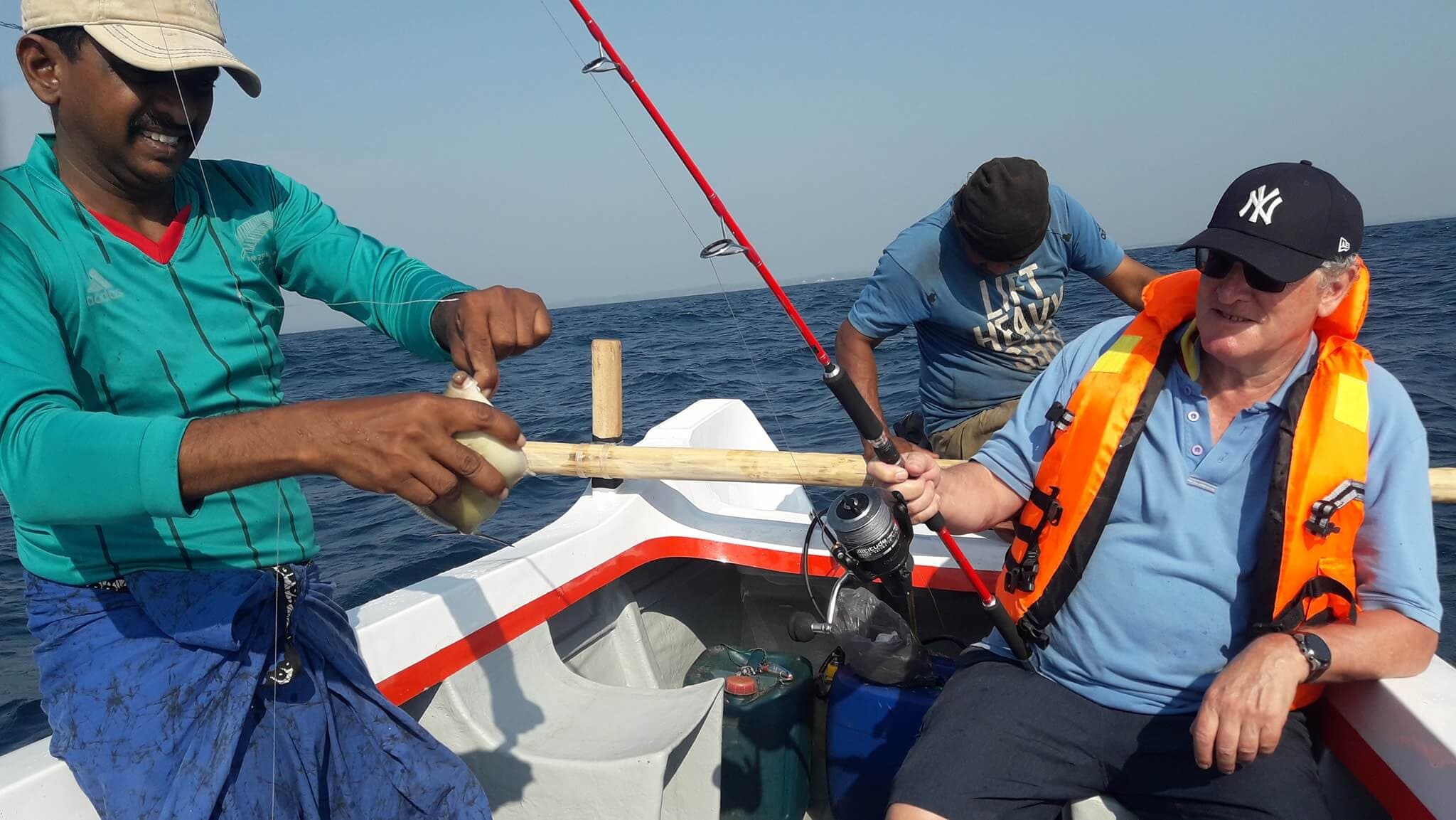 دليل الصيادين ذوي الخبرة للسياح لصيد الأسماك Tangalle سري لانكا