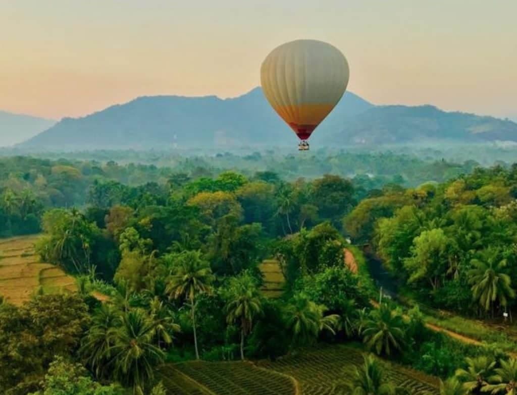 Ein Blick auf die wunderschöne Natur in Sigiriya Sri Lanka