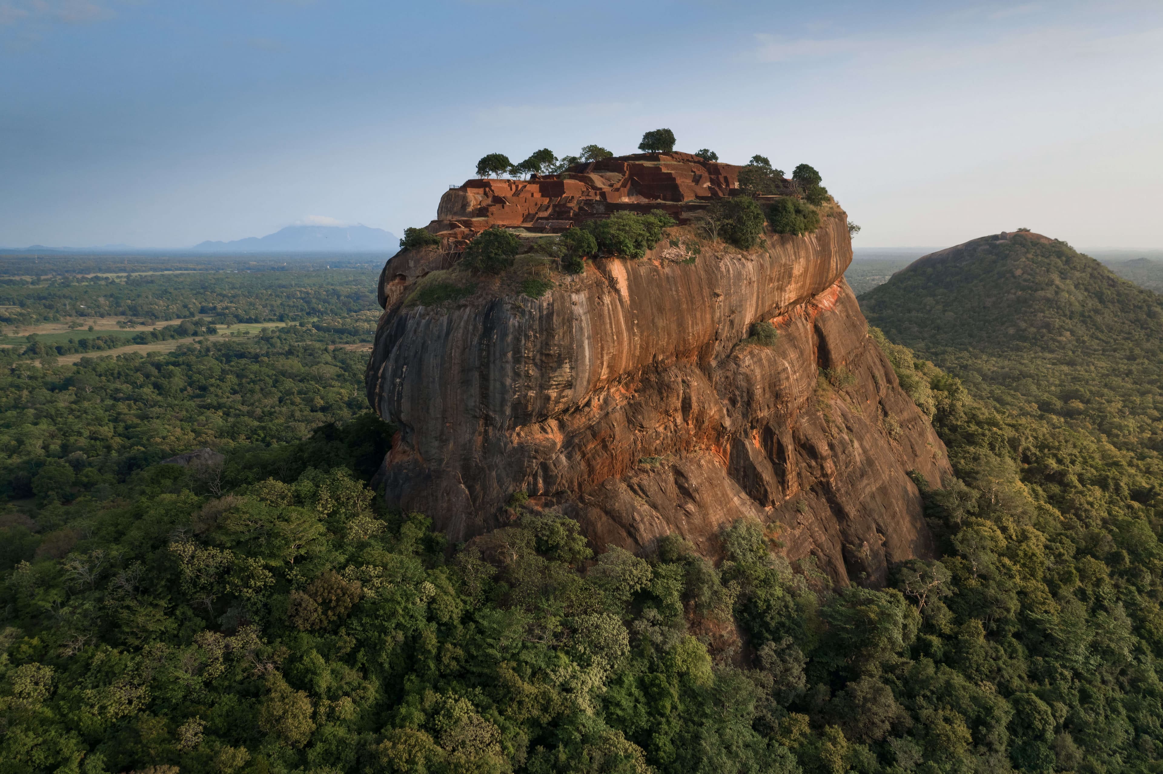 锡吉里耶岩石斯里兰卡的美丽景色