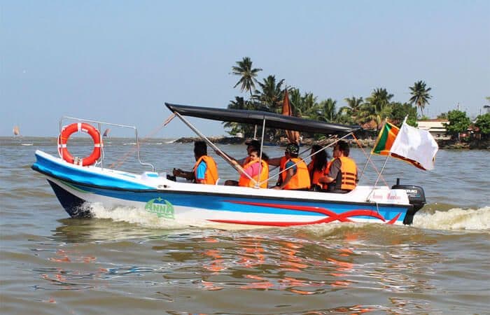 Die Bootsfahrt in der Lagune von Negombo zur Erkundung der Natur in Sri Lanka