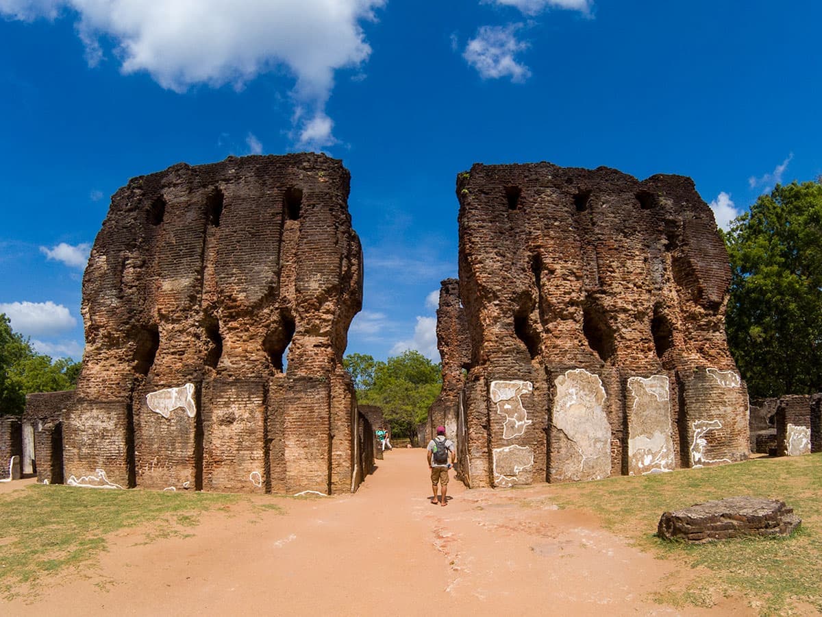 斯里兰卡国王 Maha Parakramabahu Polonnaruwa 古老王宫。