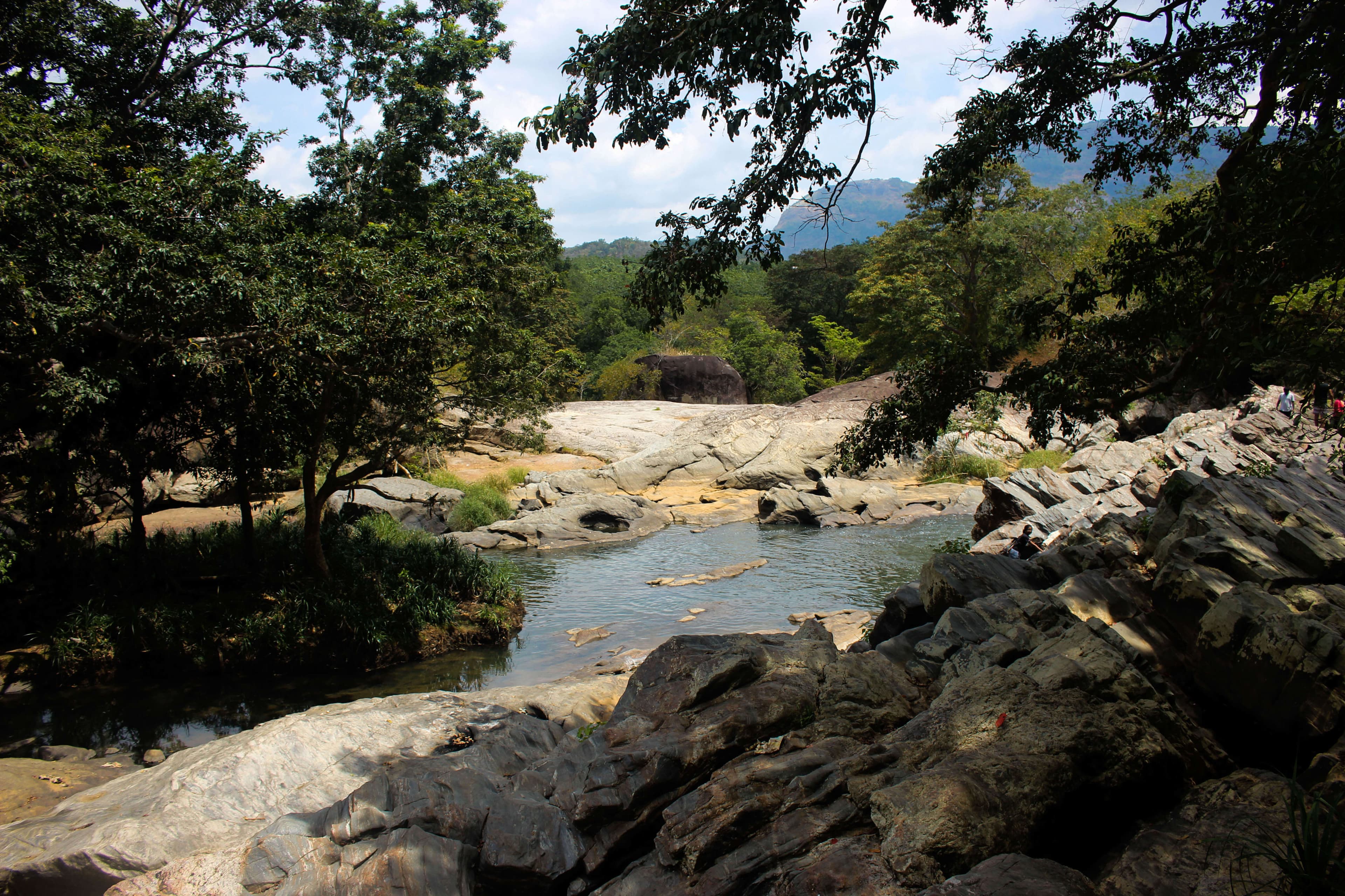 A view of natural stream in Meemure area in Sri Lanka