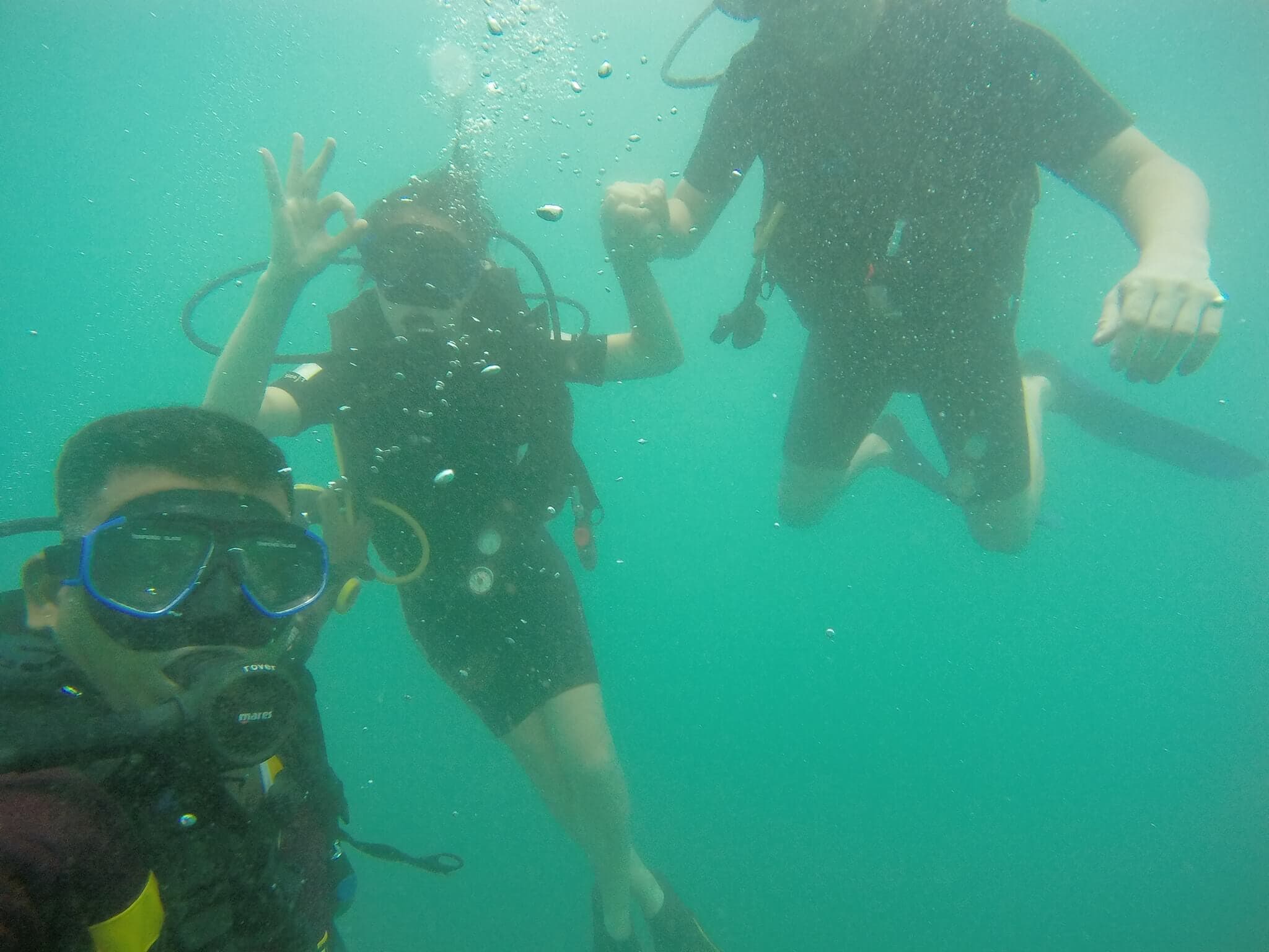 The moment of diving happily in the sea of Mirissa Sri Lanka