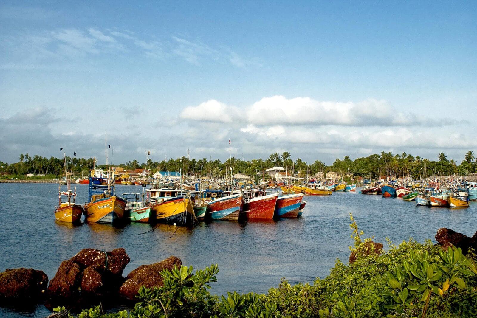 The picture of a Kirinda harbour in Yala Sri Lanka