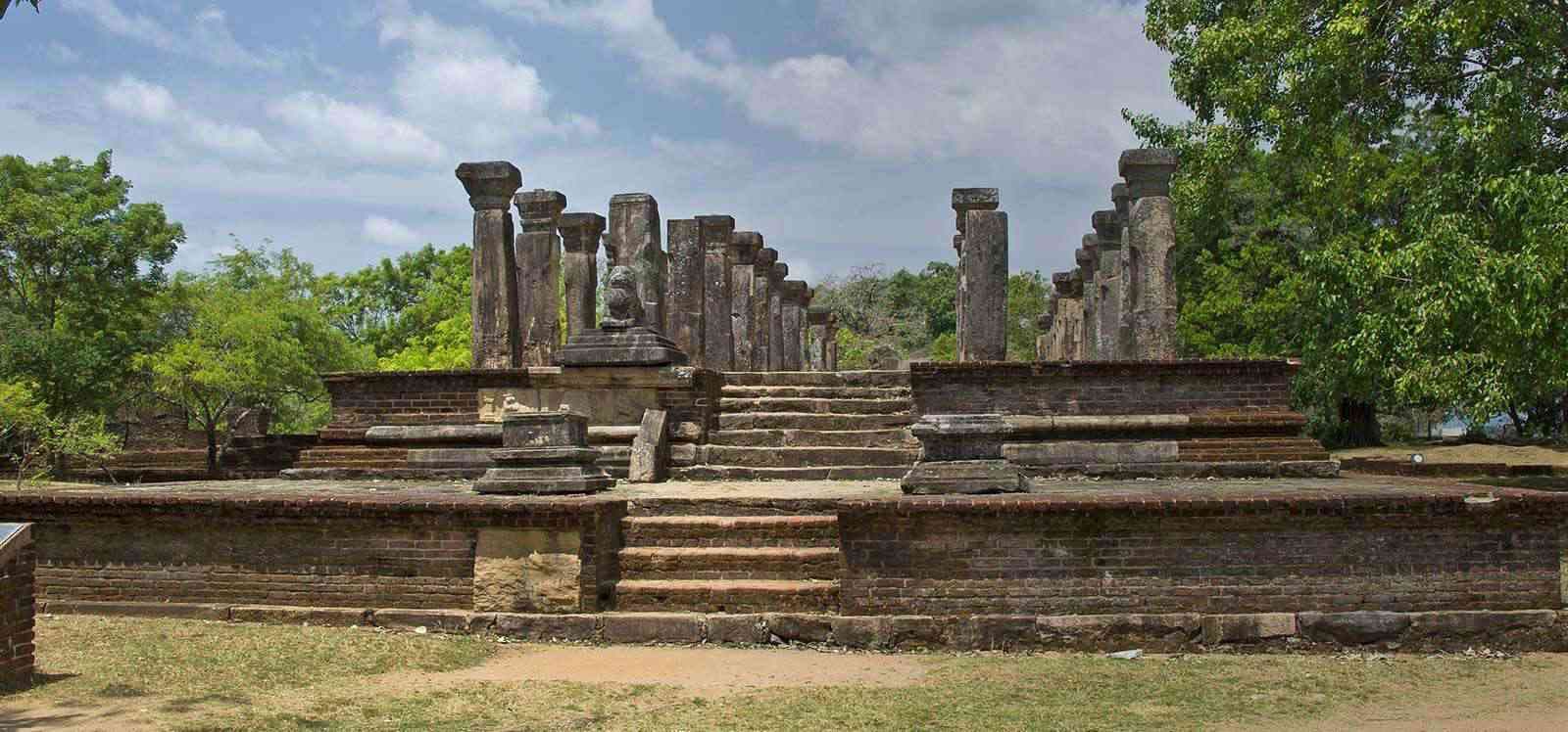 Ruins of the ancient city of the Polonnaruwa kingdom, Sri Lanka.