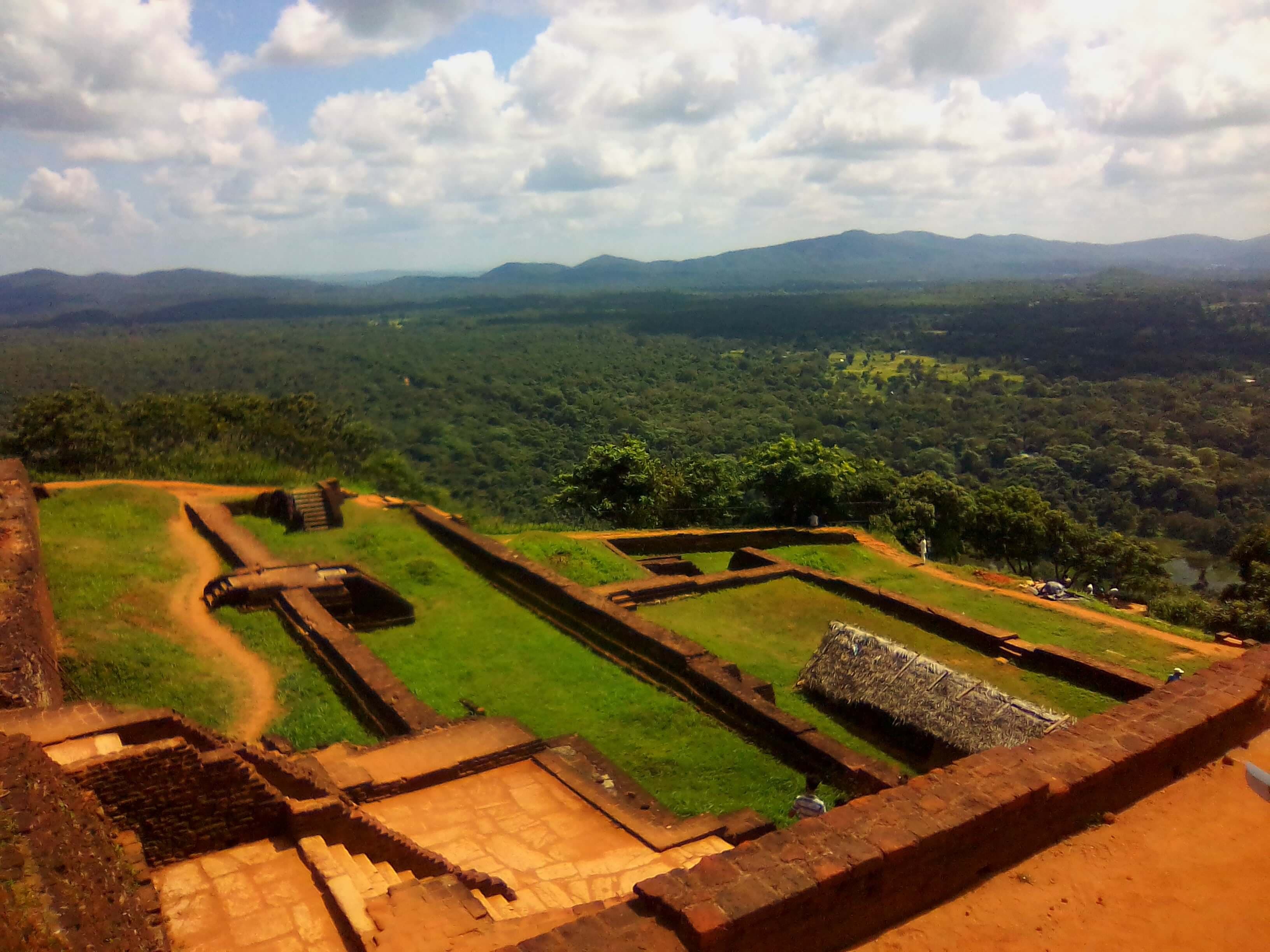Top of the Sigiriya fortress, Sri Lanka.