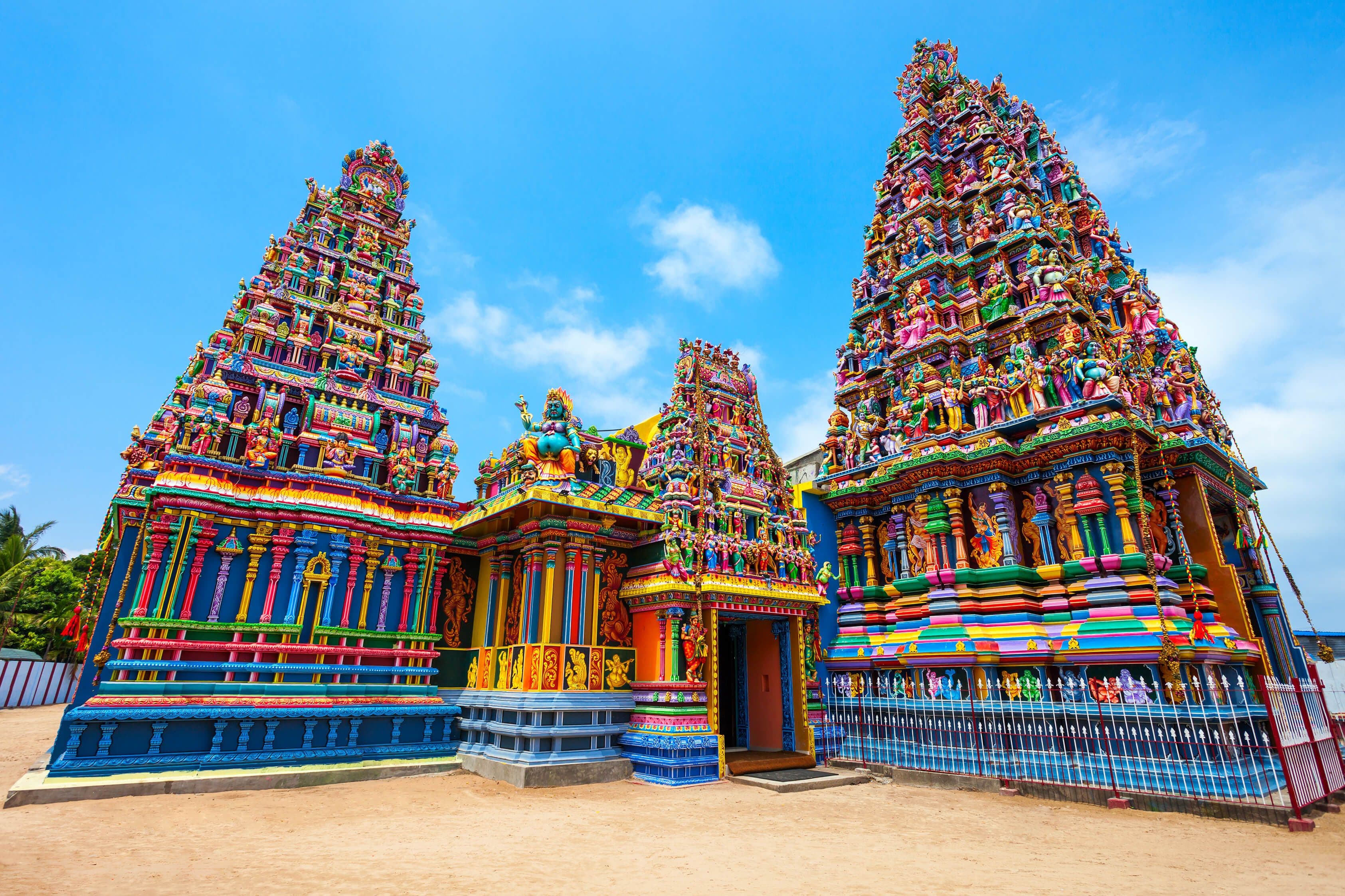 Pathirakali Amman Temple in Trincomalee, Sri Lanka.